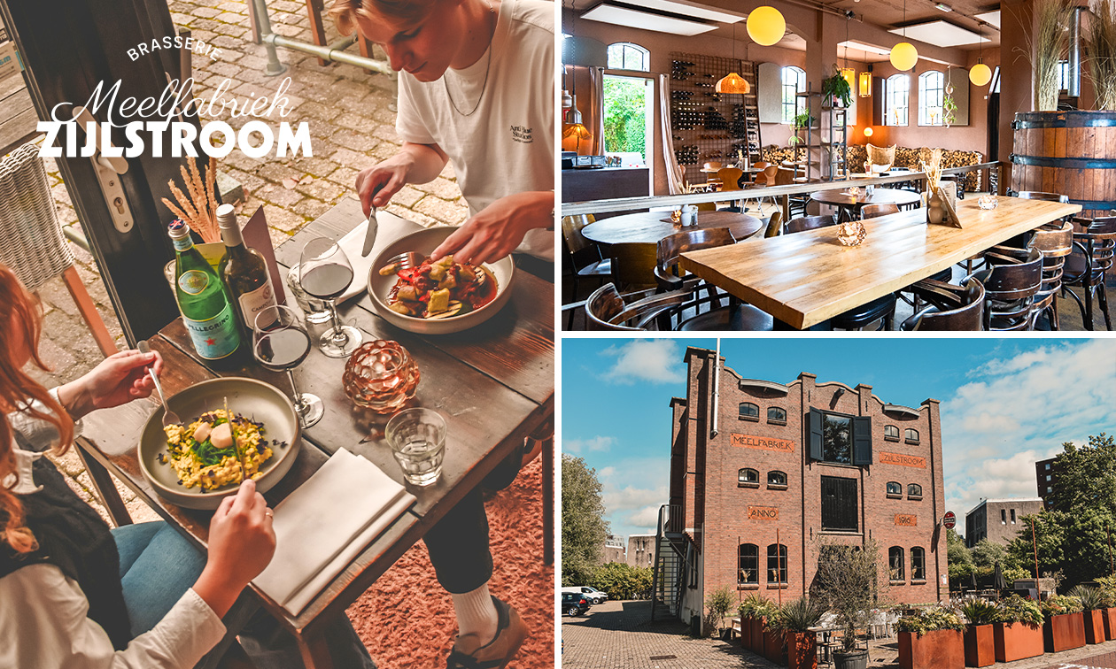 2-gangen keuzelunch bij Brasserie Meelfabriek Zijlstroom