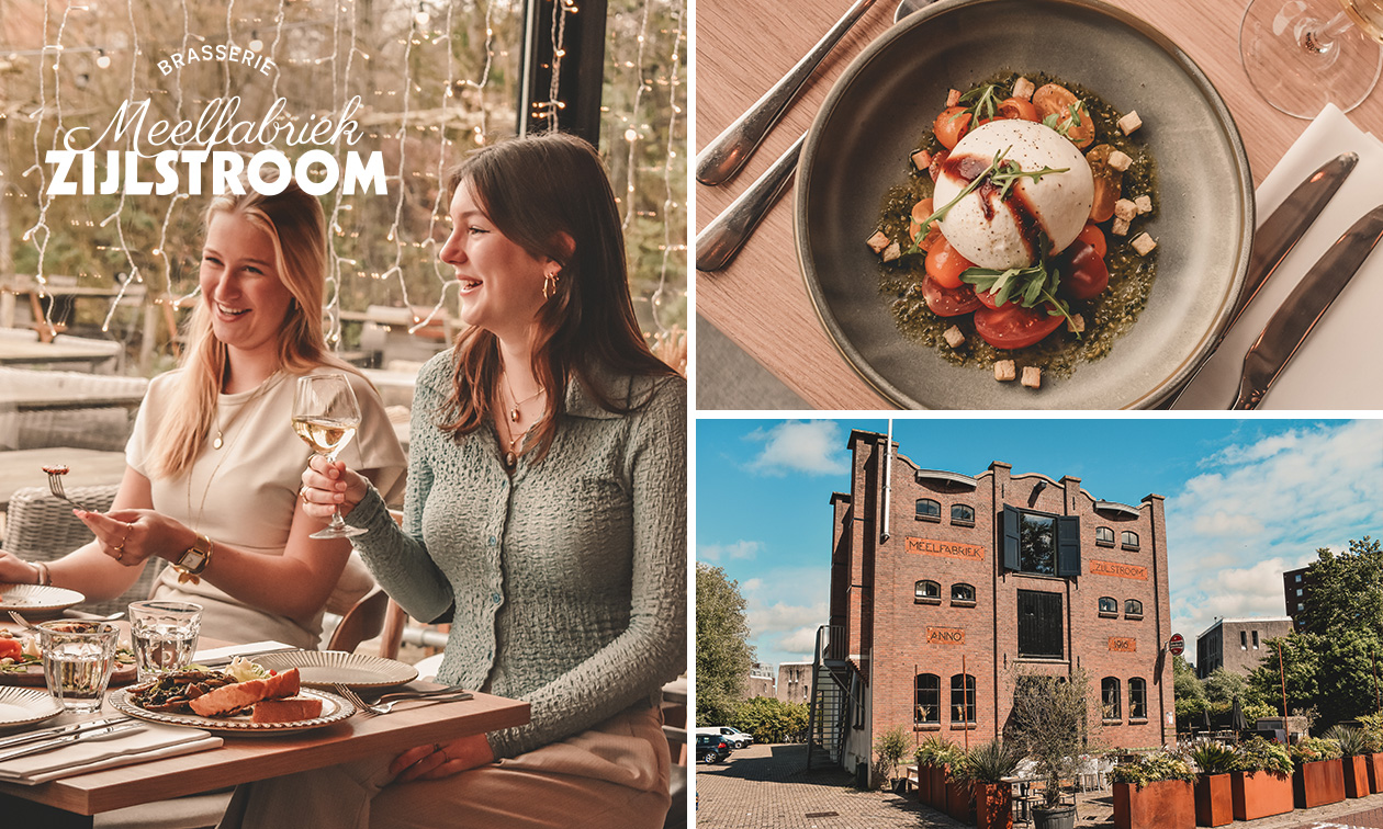 2-gangen keuzelunch bij Brasserie Meelfabriek Zijlstroom