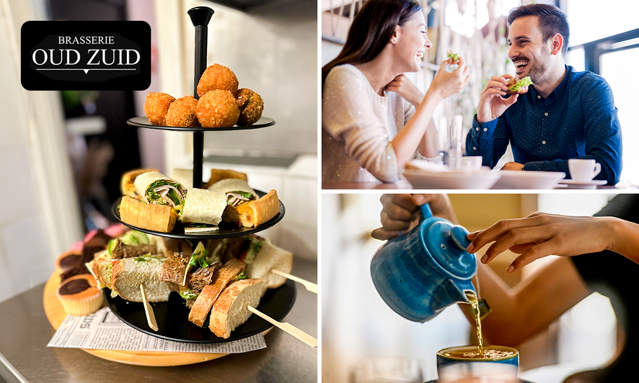 High tea (1,5 uur) bij Brasserie Oud Zuid in hartje Drachten
