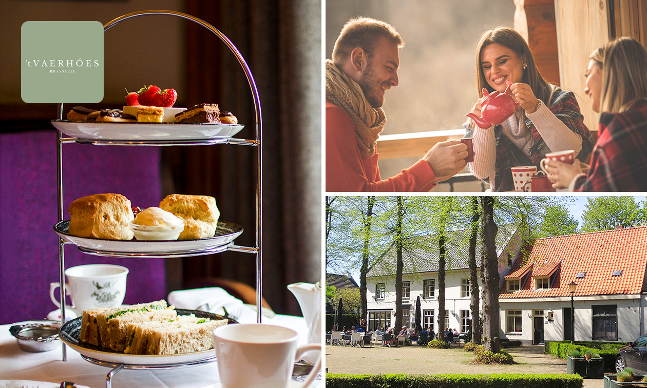 Luxe high tea + glaasje bubbels bij Brasserie 't Vaerhóes