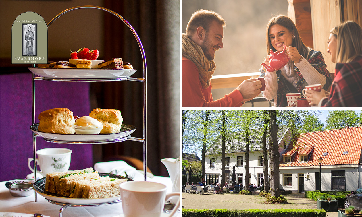 Luxe high tea + glaasje bubbels bij Brasserie 't Vaerhóes