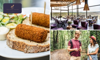 Fiets- of wandelarrangement + 2-gangenlunch bij Brasserie The Valley