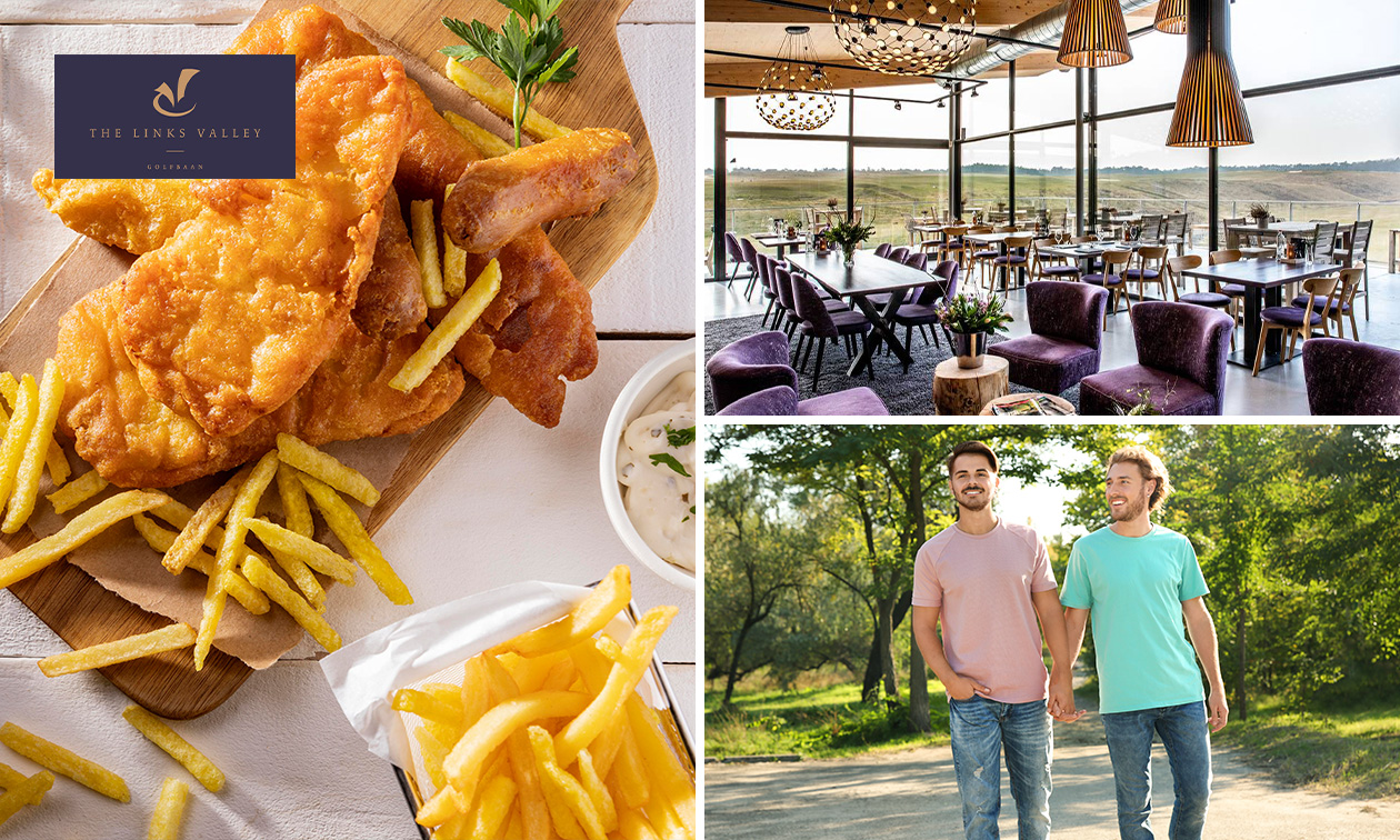 Fiets- of wandelarrangement + 2-gangenlunch bij Brasserie The Valley