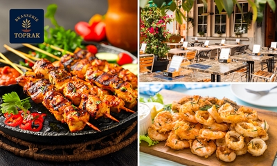 Turks 2- of 3-gangendiner of -lunch à la carte in hartje Leuven