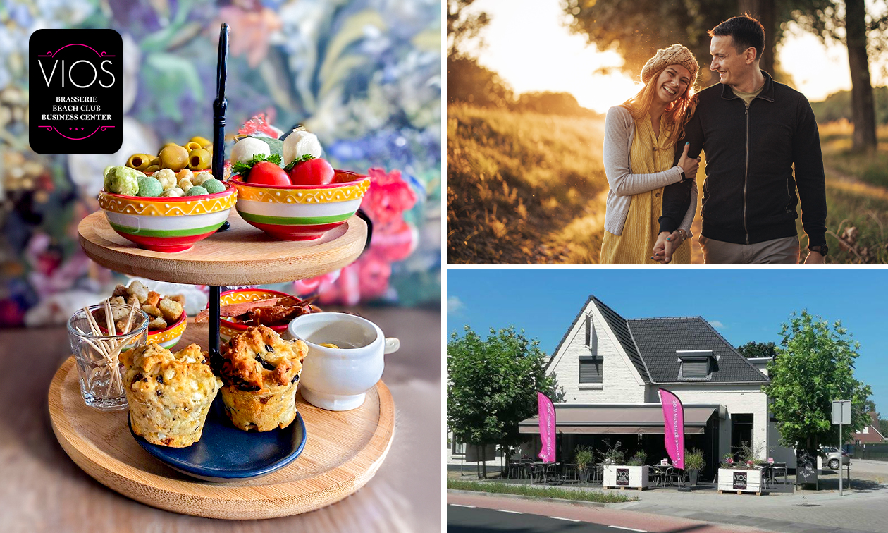 Wandel- of fietsarrangement incl. gebak + lunch of borrelplank bij Brasserie VIOS
