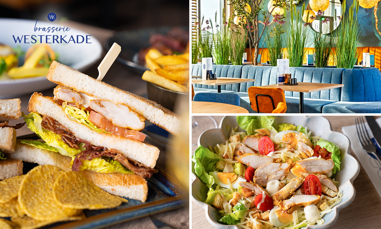 2-gangen keuzelunch bij Brasserie Westerkade