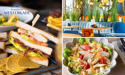 2-gangen keuzelunch bij Brasserie Westerkade