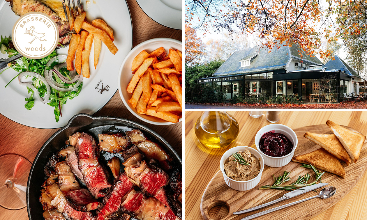 2- of 3-gangen wilddiner bij Brasserie Woods