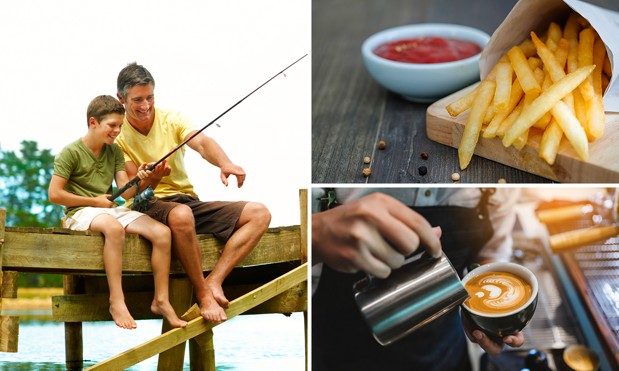 Steurvissen + materiaal + drankje + patat/snack (4 uur)