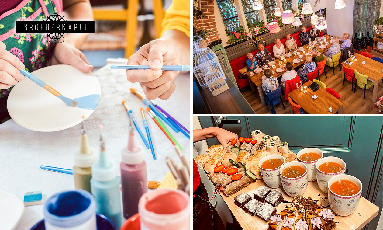 Workshop servies decoreren + borrelplank of lunchplank (2 uur) bij Broederkapel