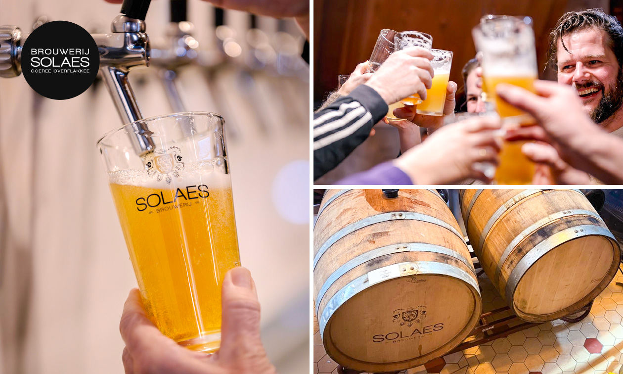 Rondleiding en bierproeverij (3 biertjes) bij Brewpub Solaes