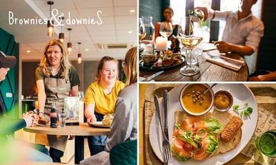 2- of 3-gangenlunch bij Brownies & DownieS Delft