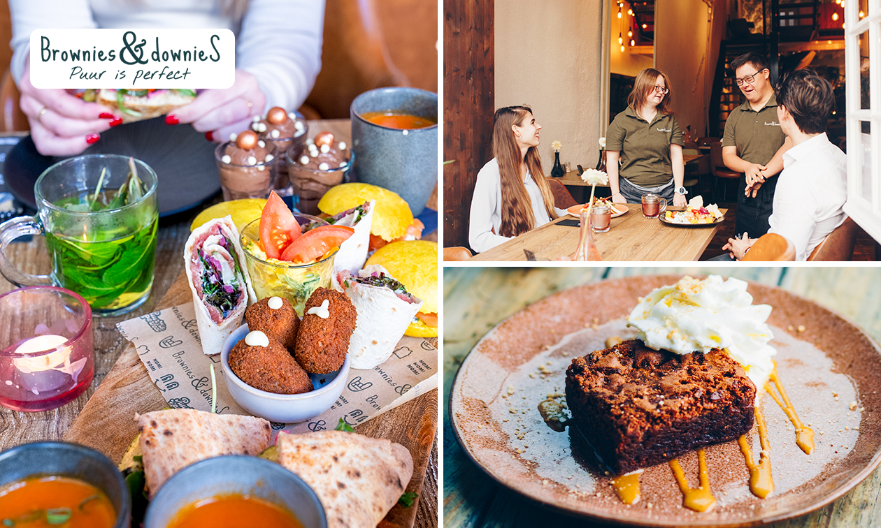 Lunchplank of brownieproeverij + koffie of thee bij Brownies&downieS Etten-Leur