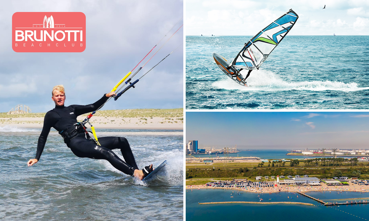 Groepsles(sen) windsurfen of wingfoilen