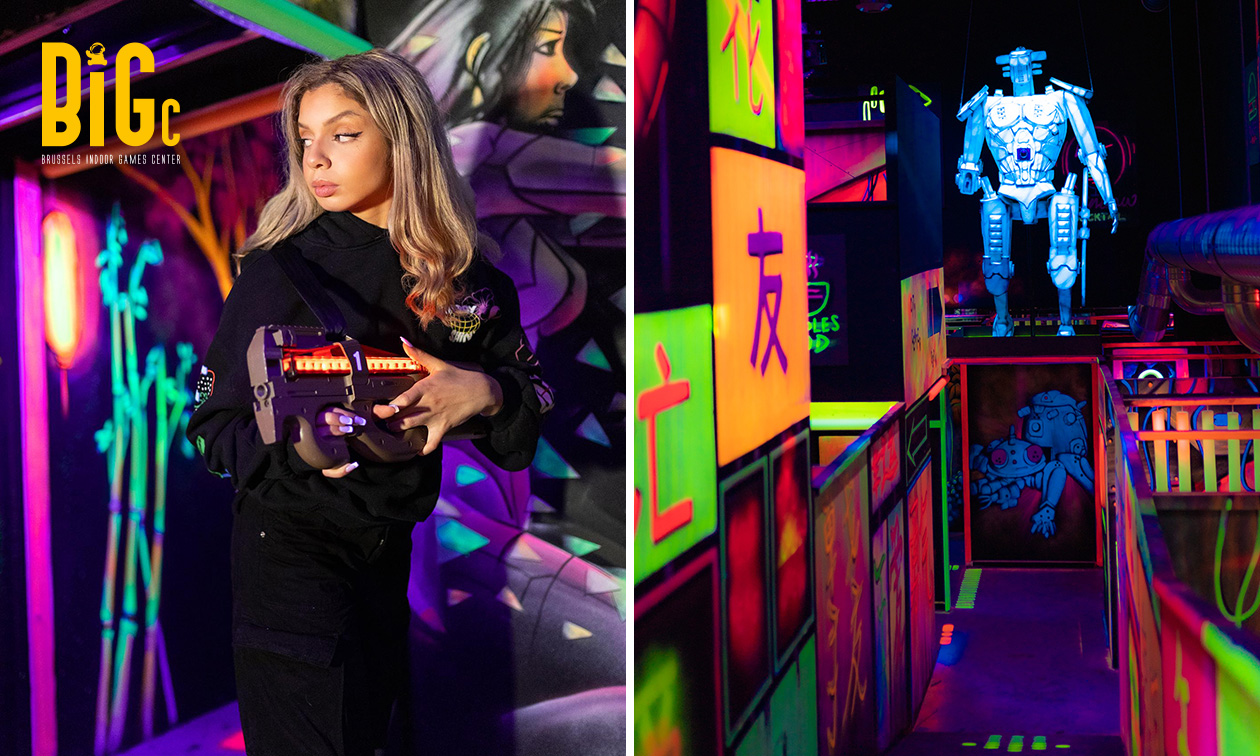 Parties de laser game (2x 20 min) à Anderlecht