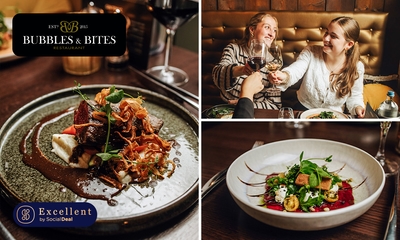 3-gangen keuzediner bij Bubbles & Bites