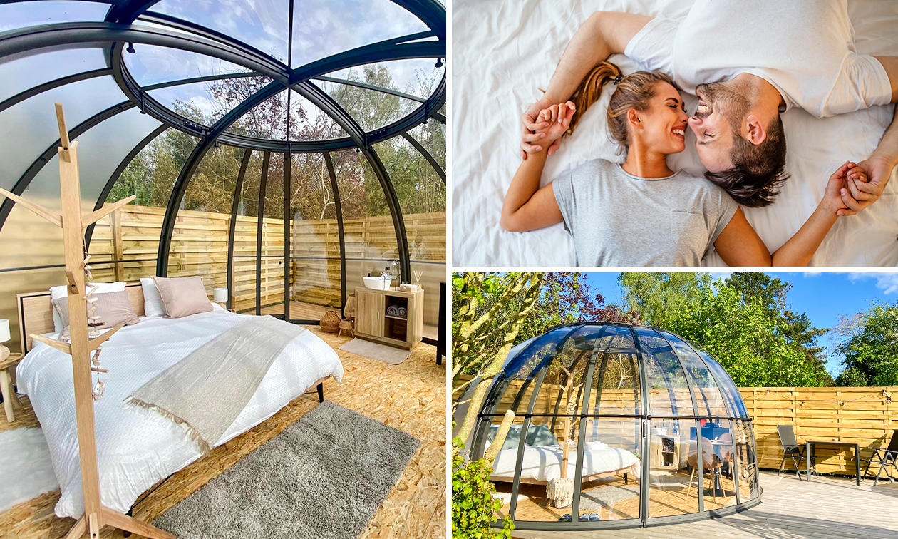 Overnachting voor 2 + ontbijt + hottub + late check-out in Incourt