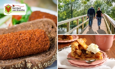Wandelarrangement + koffie/thee + gebak + lunch