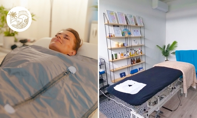 Magnesium-lichaamspakking + infrarooddeken (1 of 2 pers.)