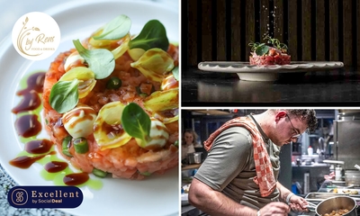 2- of 3-gangenlunch óf 3- of 4-gangendiner van de chef