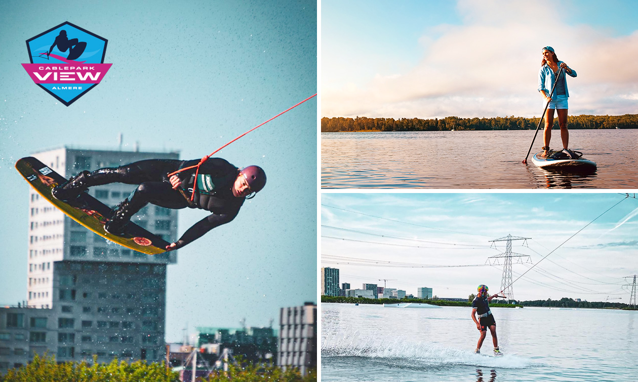 Suppen (2 uur), waterskiën (1 uur) of wakeboarden (1 uur) + materiaal + begeleiding