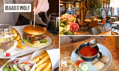 Hoofdgerecht of 2-gangen keuzediner bij Café Aad de Wolf