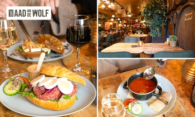 2-gangenlunch of een 12-uurtje bij Café Aad de Wolf