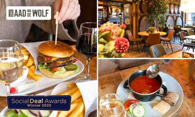 Hoofdgerecht of 2-gangen keuzediner bij Café Aad de Wolf