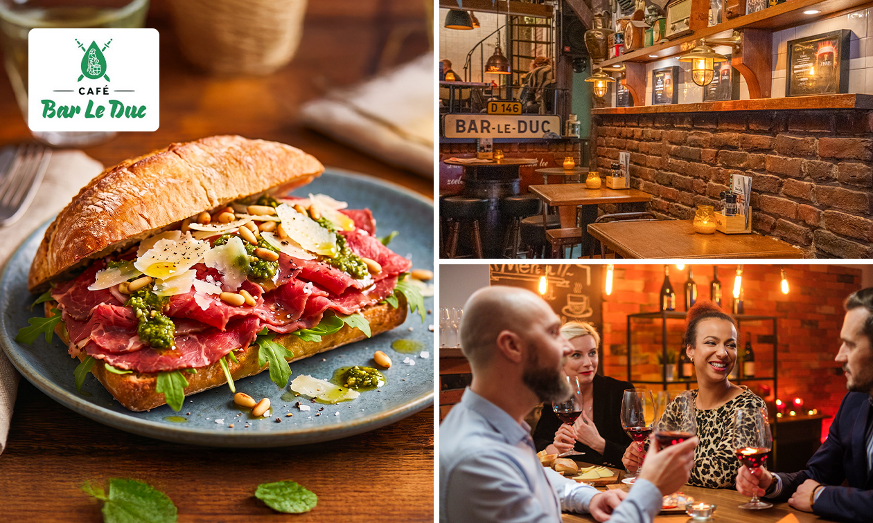 2-gangen keuzelunch bij Café Bar le Duc in hartje Den Bosch