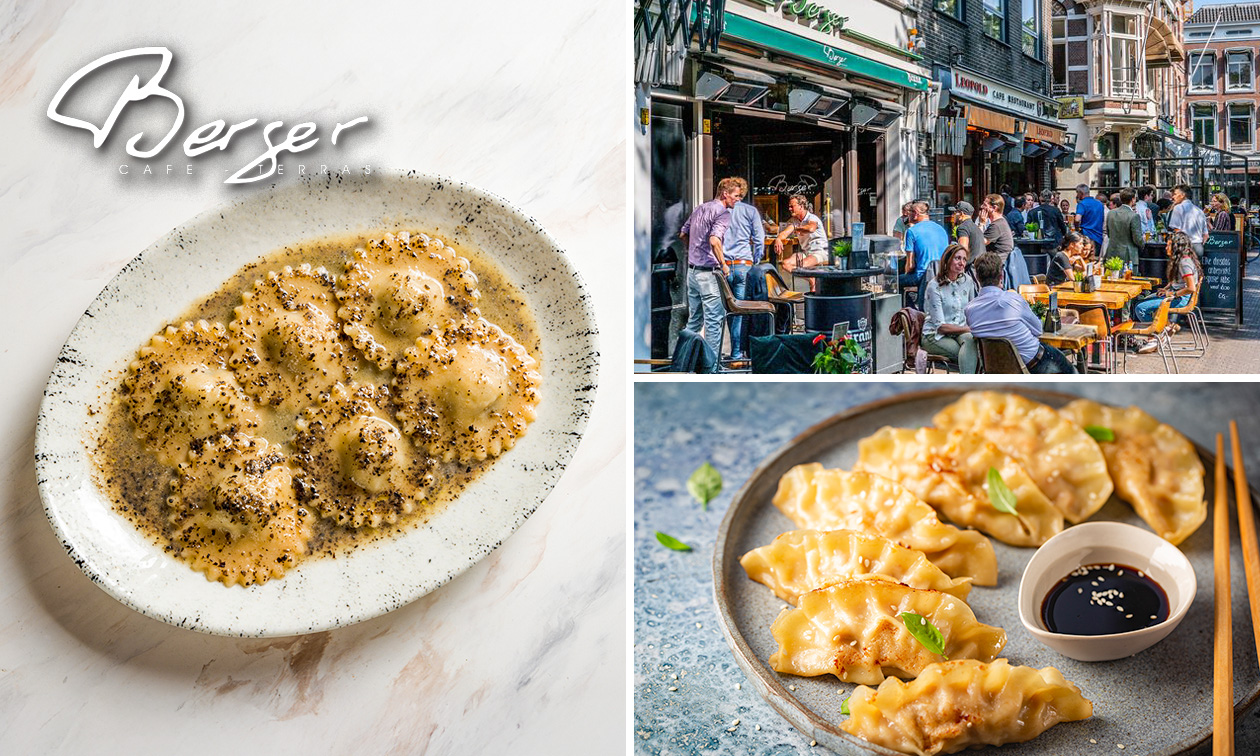 2- of 3-gangendiner bij Café Berger aan het Plein in Den Haag