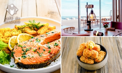 3-gangen keuzelunch of -diner bij Café de Madrid aan het strand van Oostende