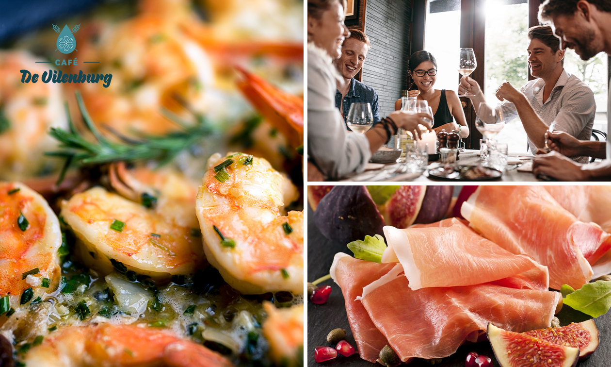 3-gangen shared dining in Den Bosch