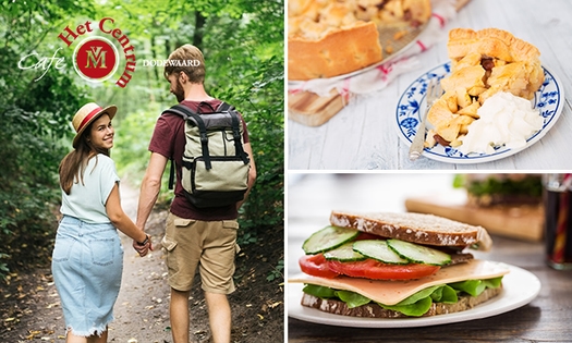 Wandeling + koffie/thee + gebak + 2-gangenlunch