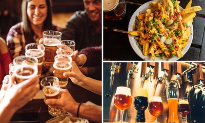 Snackarrangement met friet + snack + verrassingsbiertje bij Café Merleyn