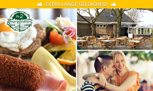 2-gangen keuzelunch bij De 2 Bourgondiërs