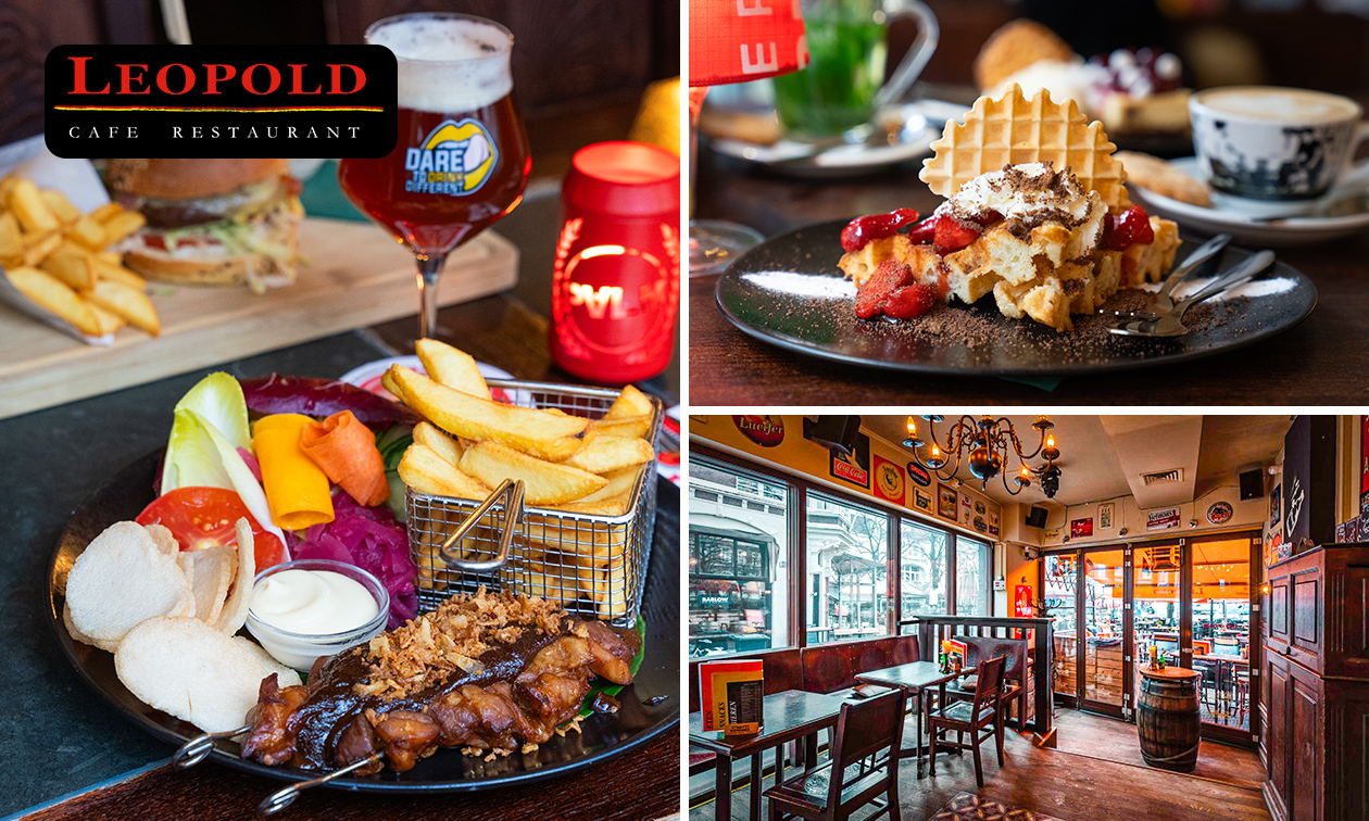 2- of 3-gangen keuzediner bij Café Restaurant Leopold