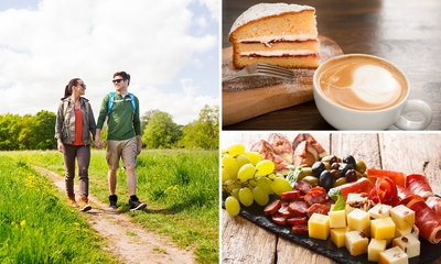 Wandel- of fietsarrangement incl. warme drank + gebak + borrelplank