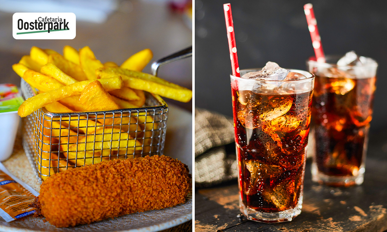 Friet + snack + saus + evt. drankje (1 of 4 pers.) voor afhaal of dine-in