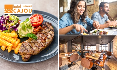 3-gangen keuzelunch of -diner vlak bij het strand