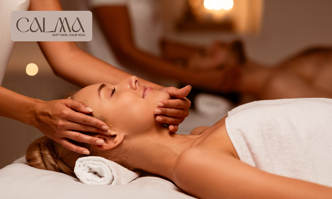 Gelaatsverzorging of relaxmassage (60 min) voor 2 personen