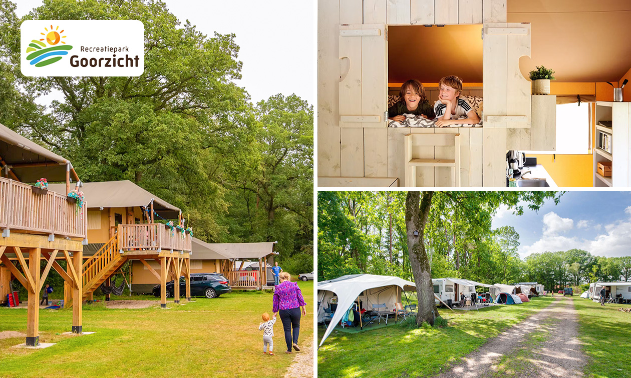 3, 5 of 7 overnachtingen voor 2, 4, 6 of 7 op een kampeerplaats of in een sfeervolle accommodatie