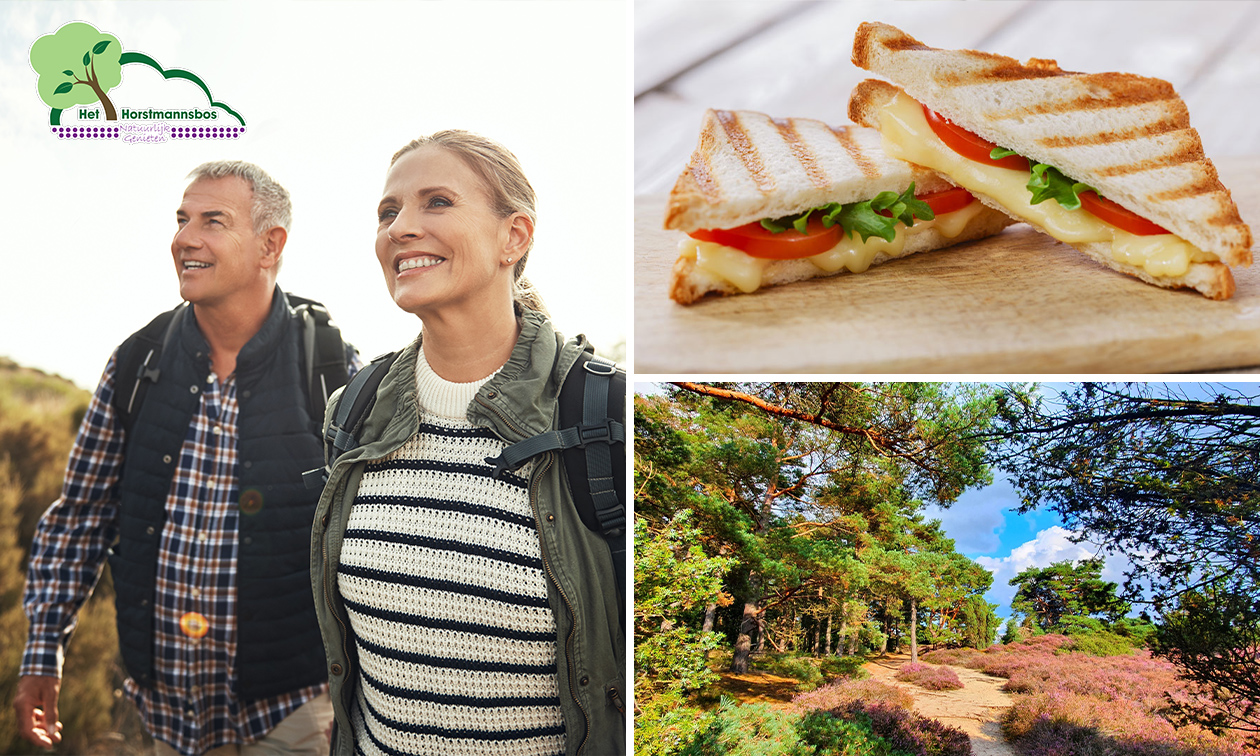 Wandelarrangement incl. koffie/thee + 2-gangenlunch bij Camping het Horstmannsbos