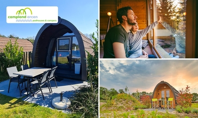 2 of 3 overnachtingen voor 2 in een pod + welkomstgeschenk + vroege check-in