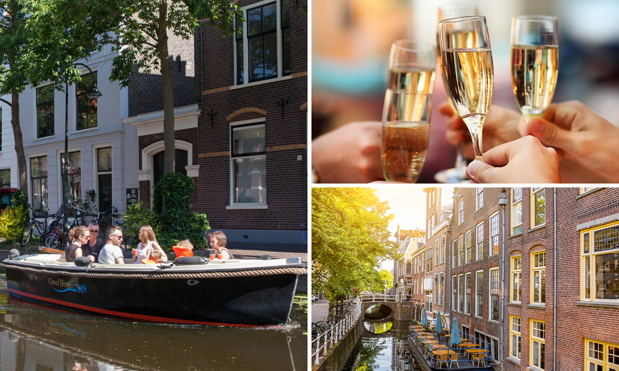 Vaartocht (8 personen) met Canal Hopper Delft