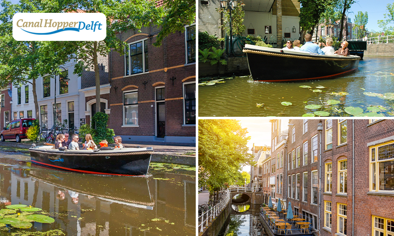 Vaartocht (8 personen) met Canal Hopper Delft