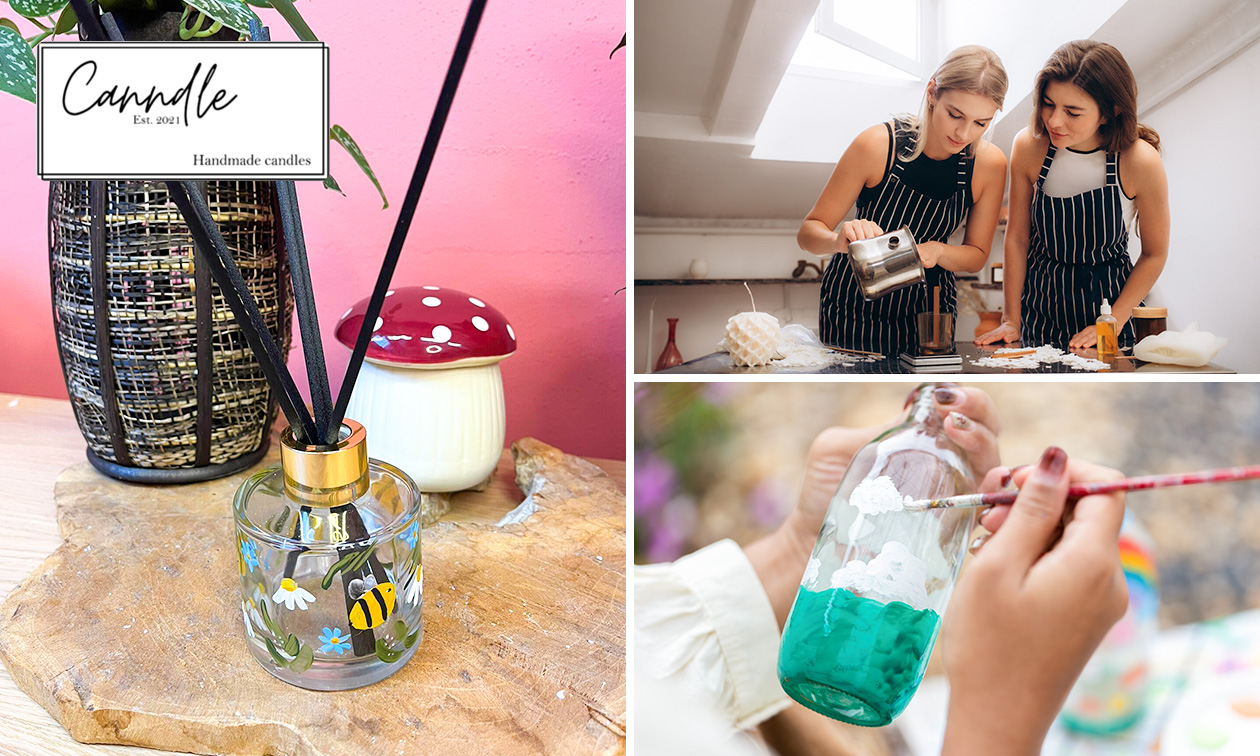 Workshop geurstokjes maken of kaars gieten (1,5 à 2 uur) + drankje en snack