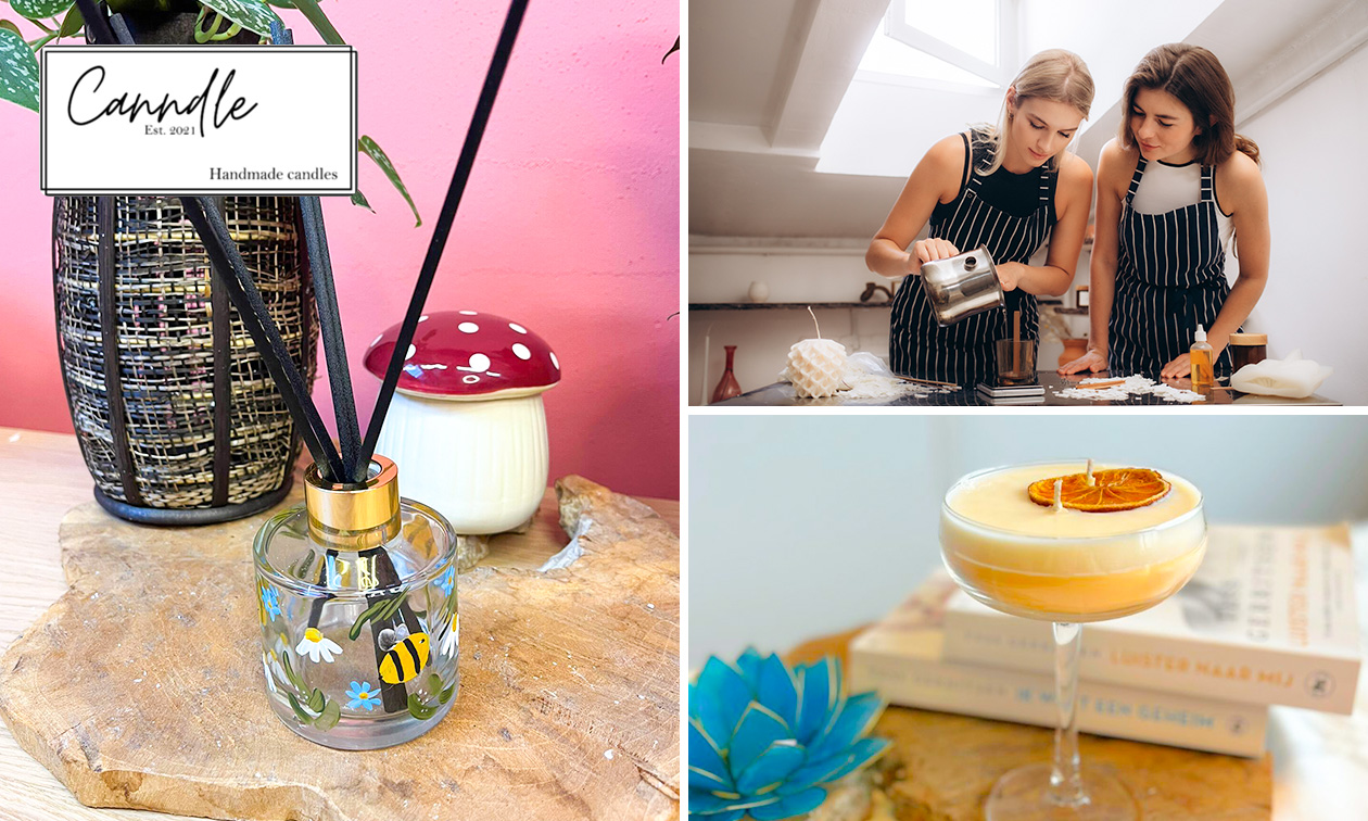 Workshop geurstokjes of cocktailkaars maken of kaars gieten (1,5 à 2 uur) + drankje en snack
