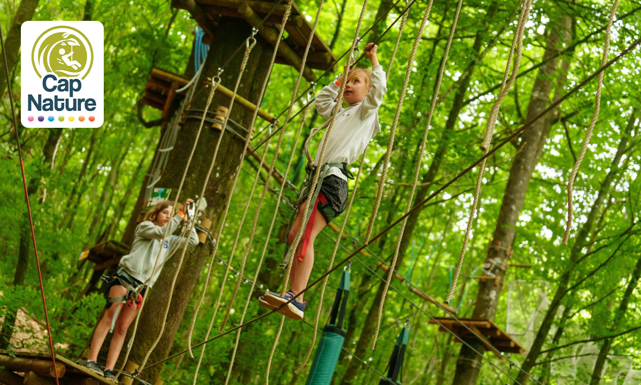 Parcours accrobranche au choix dans les Ardennes belges
