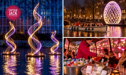 Rondvaart (75 min) + evt. onbeperkt drinken in Amsterdam