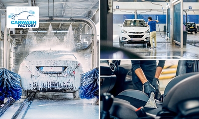 Complete autowasbeurt + interieurreiniging + koffie